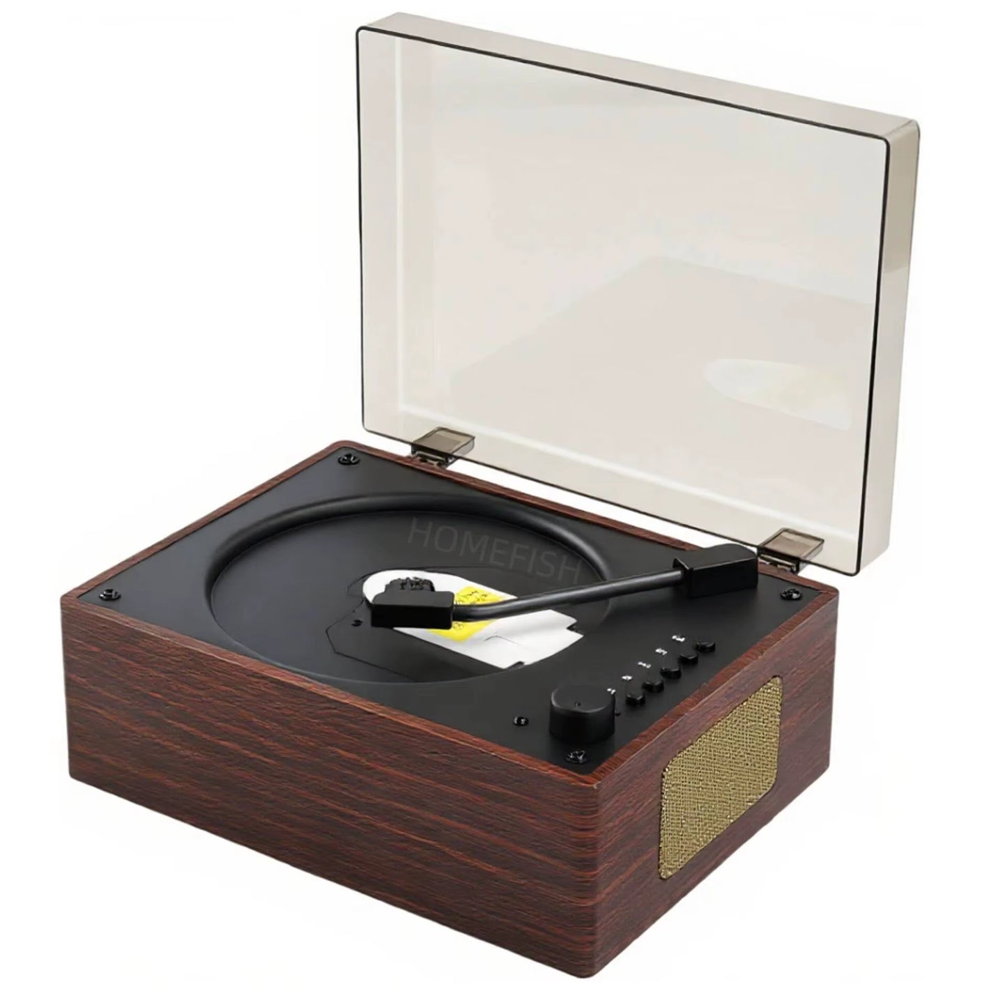 Retro CD Player Rechargeable Wireless Bluetooth 5.0 Speaker Portable Home Music Player USB 3.5Mm AUX Desktop CD Player for Phone