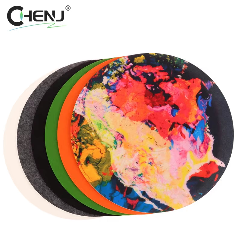 Slip Mat Felt Turntable Platter Mat for LP Vinyl Record Audio Replacement DIY Accessories Audiophile Thick Turntable Mat