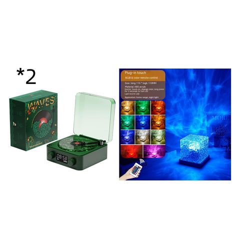 Retro Turntable Speaker Wireless Bluetooth-compatible 5.0 Vinyl Record