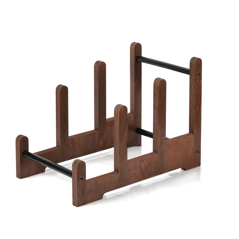 Retro Solid Walnut Vinyl Record Holder Adjustable Portable Record Stand Space Saving Album Display Holder