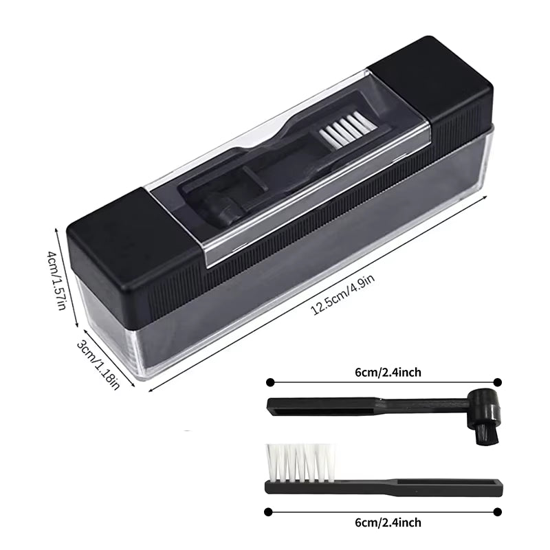 Vinyl Phonograph Cleaner Brush Dust Remover Anti-Static Velvet CD/LP Cleaning Kit Record Brush Set Turntable Player Accessories