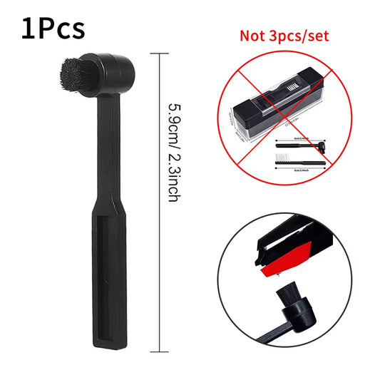 Vinyl Phonograph Cleaner Brush Dust Remover Anti-Static Velvet CD/LP Cleaning Kit Record Brush Set Turntable Player Accessories