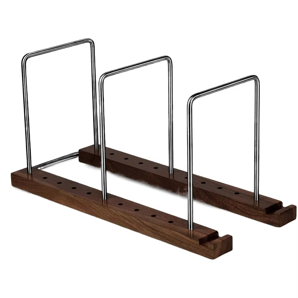 Retro Solid Walnut Vinyl Record Holder Adjustable Portable Record Stand Space Saving Album Display Holder