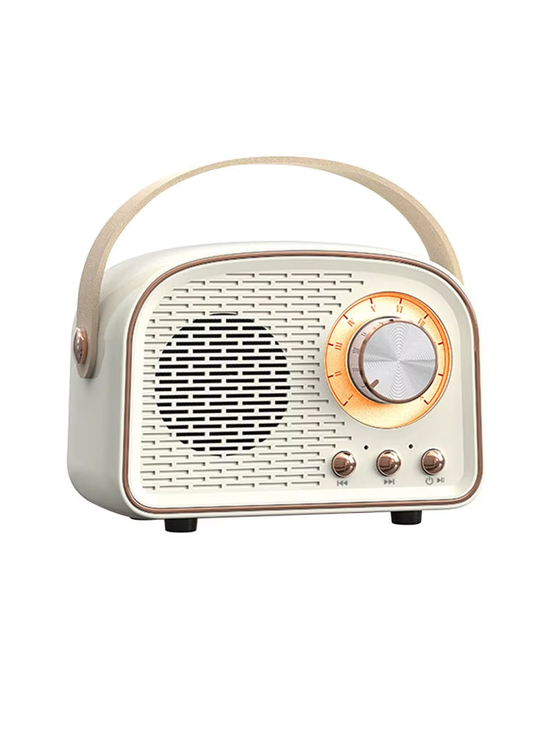 Mini Retro Bluetooth Portable Speaker with Radio , Outdoor Wireless Stereo, MP3 Player for Iphone Android Support TF Card USB