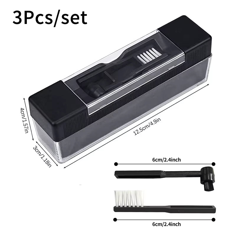 Vinyl Phonograph Cleaner Brush Dust Remover Anti-Static Velvet CD/LP Cleaning Kit Record Brush Set Turntable Player Accessories