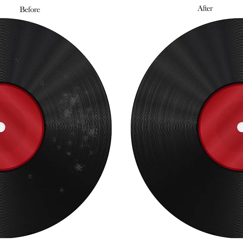 Vinyl Phonograph Cleaner Brush Dust Remover Anti-Static Velvet CD/LP Cleaning Kit Record Brush Set Turntable Player Accessories