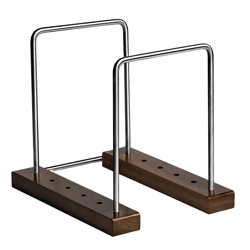 Retro Solid Walnut Vinyl Record Holder Adjustable Portable Record Stand Space Saving Album Display Holder