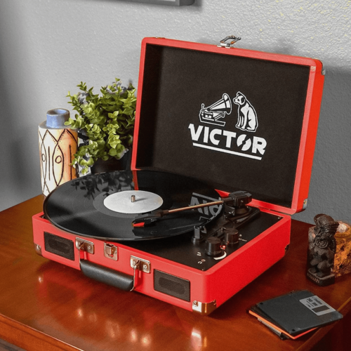 Retro Vinyl Turntable Bluetooth Speaker