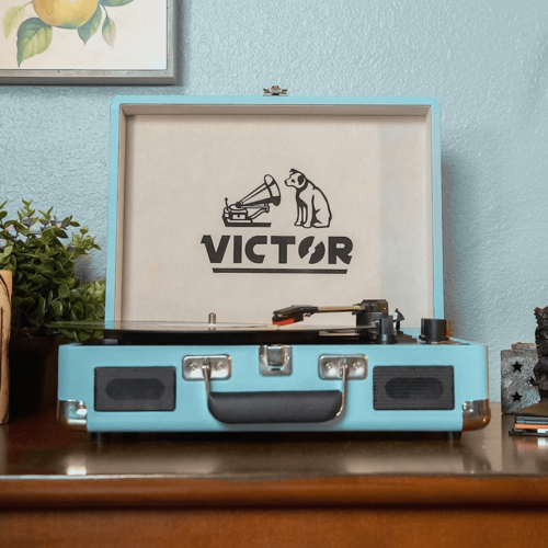 Retro Vinyl Turntable Bluetooth Speaker