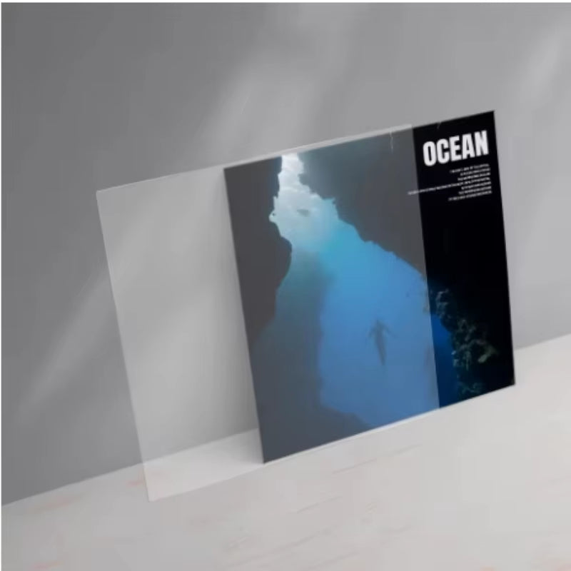 Premium 12-Inch Vinyl Record Sleeves,Protective Storage Outer Cover No-Seal Flap Design,Open-End for Easy Access & Protection