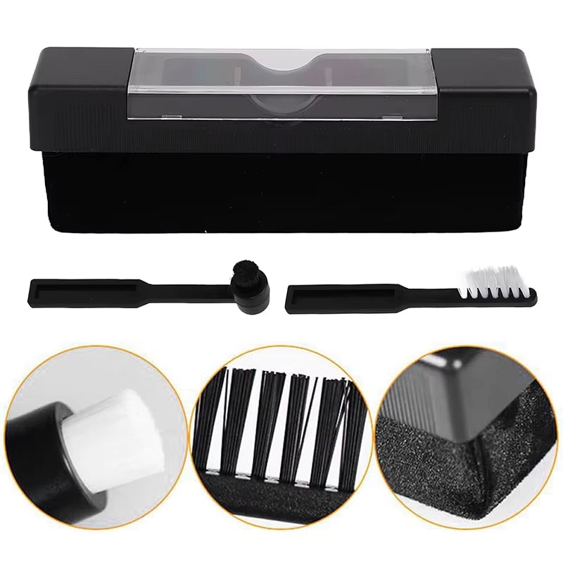 Vinyl Phonograph Cleaner Brush Dust Remover Anti-Static Velvet CD/LP Cleaning Kit Record Brush Set Turntable Player Accessories