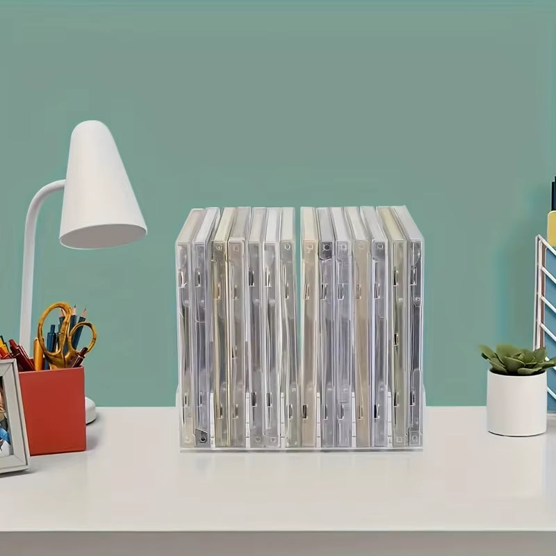 DVD/CD Organizer,Eyeshadow Palette Storage Tray Cosmetics Rack Makeup Tools Compartment Holder Sunglasses Storage Shelf